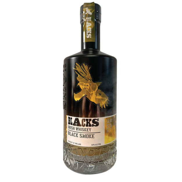 Black Smoke Irish Whiskey - Heavily Peated 43%